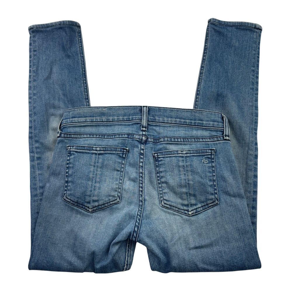 rag & bone Capri Jeans Womens 24 Blue Denim Comfort Flat Front Skinny Leg Preppy